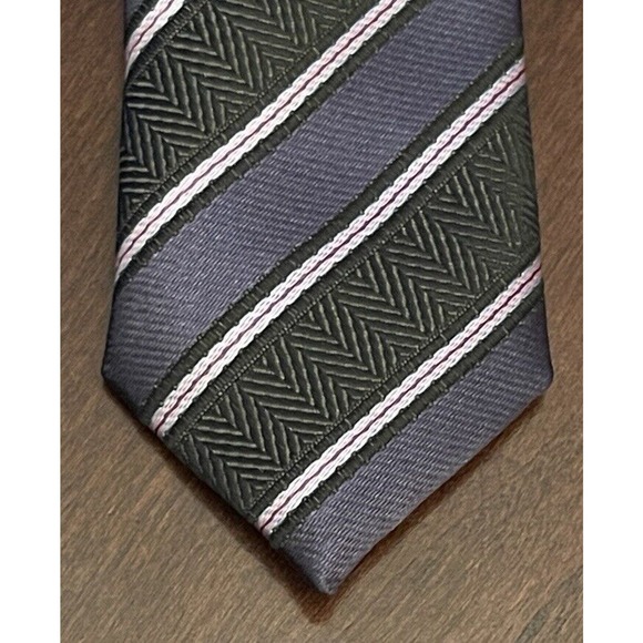 Karako Black Pink 100% Microfiber Men’s Neck Tie - Picture 6 of 9